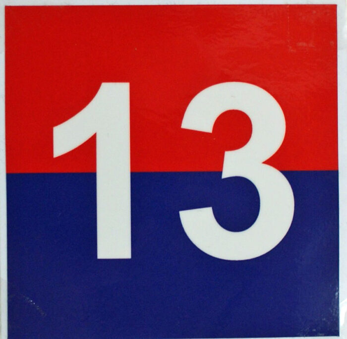 13 Tac Sign Bumper Sticker