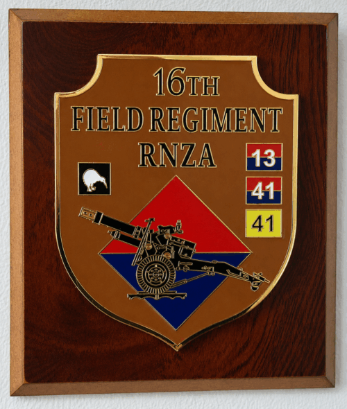 16th Field Regiment Wall Plaque
