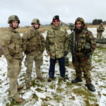 Chris Morriss with gun crew